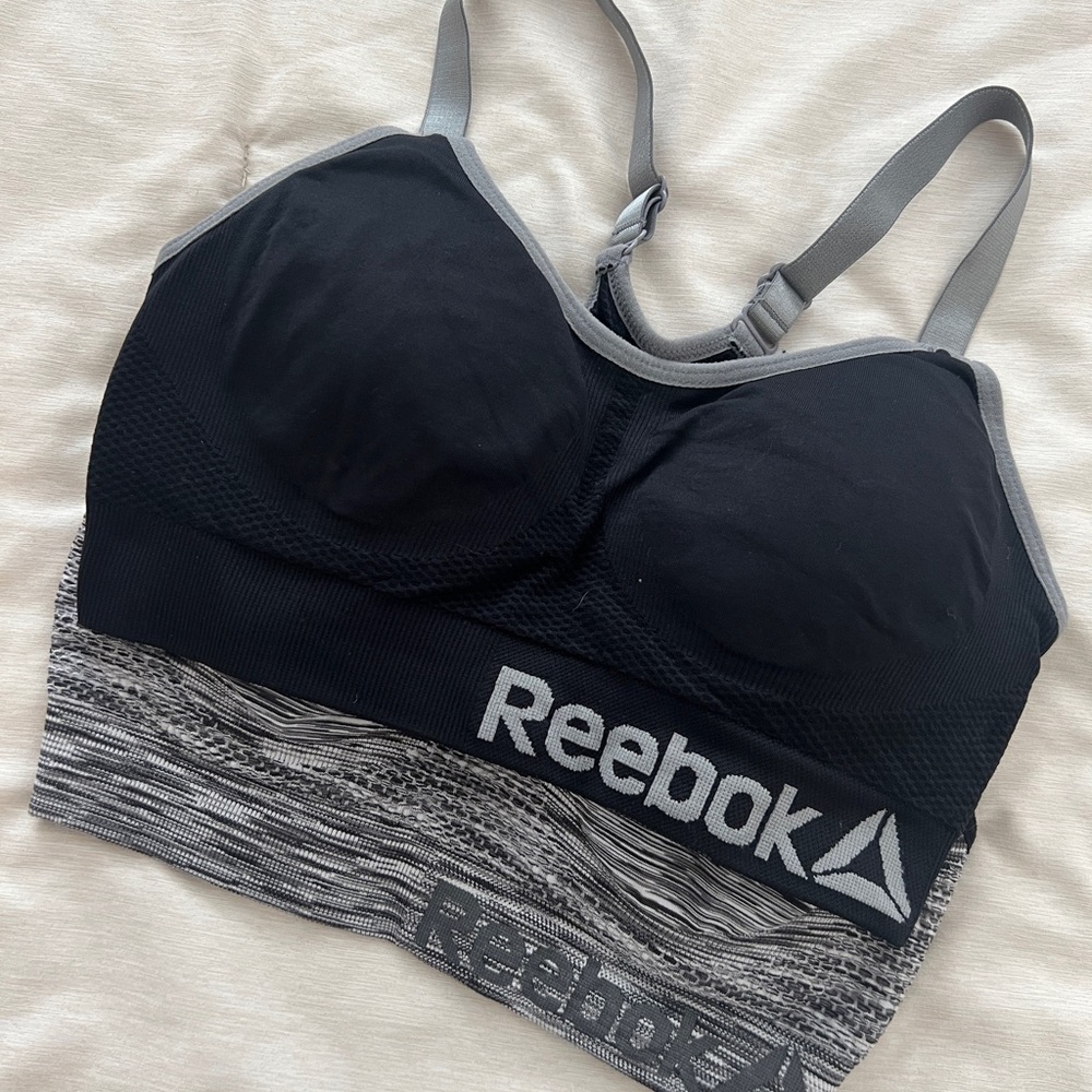 Reebok 2-Pack Women's Black and Gray Sports Bra